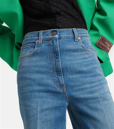 embroidered jeans gucci|gucci jeans farfetch.